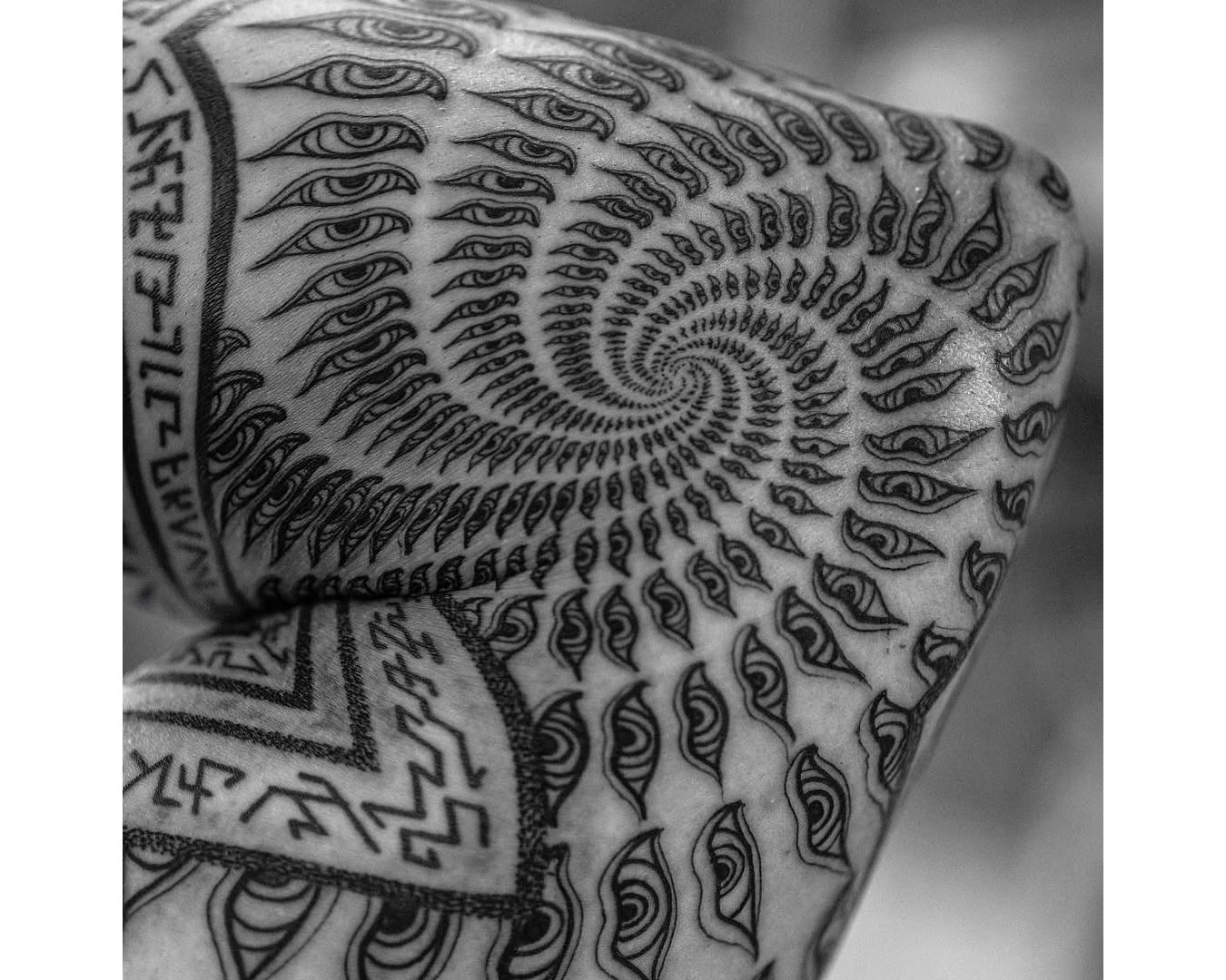 Dillon Forte Tattoo tool eyes elbow alex gray design Dillon Forte Tattoo tool eyes elbow alex gray design