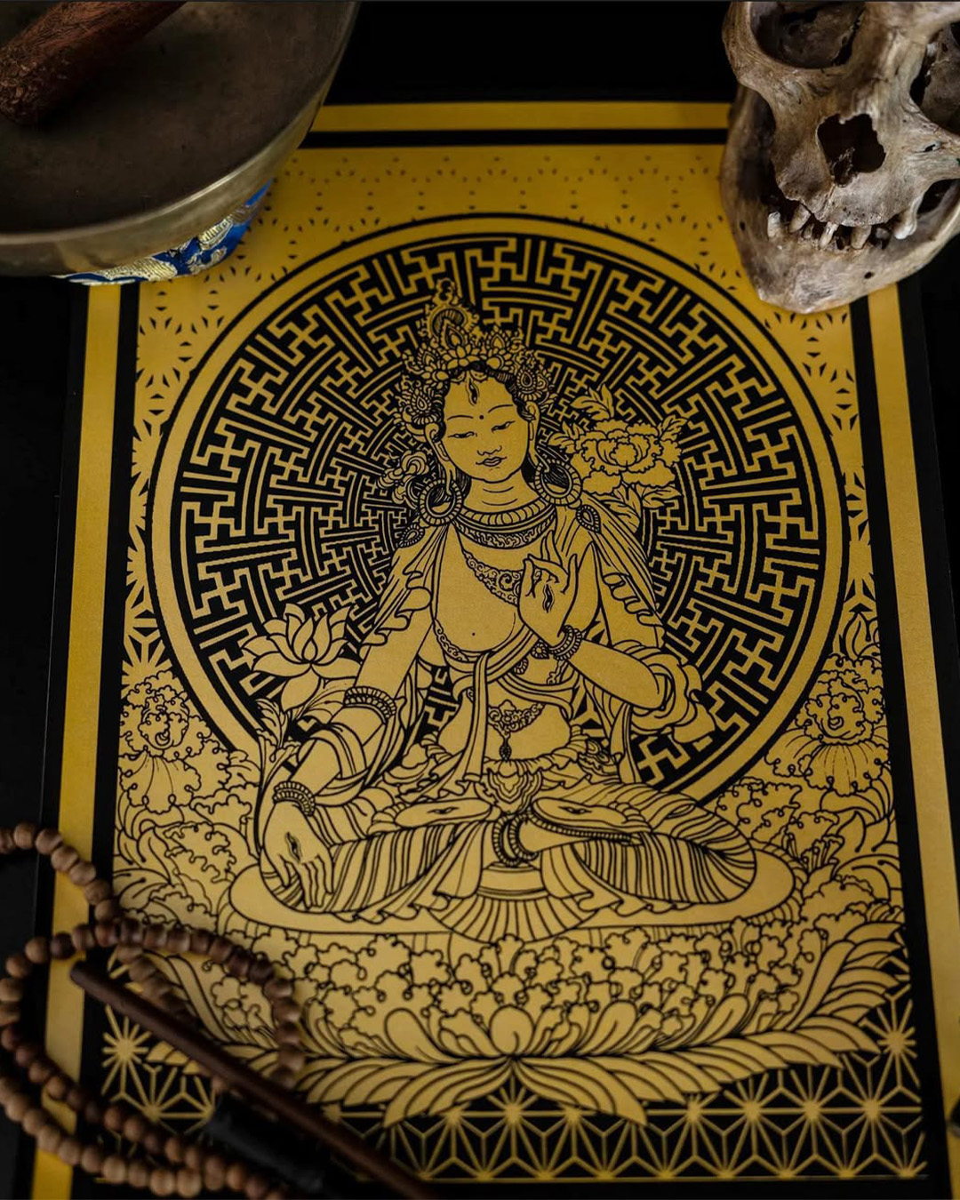 Dillon Forte Tattoo painting hindu godess Dillon Forte Tattoo painting hindu godess