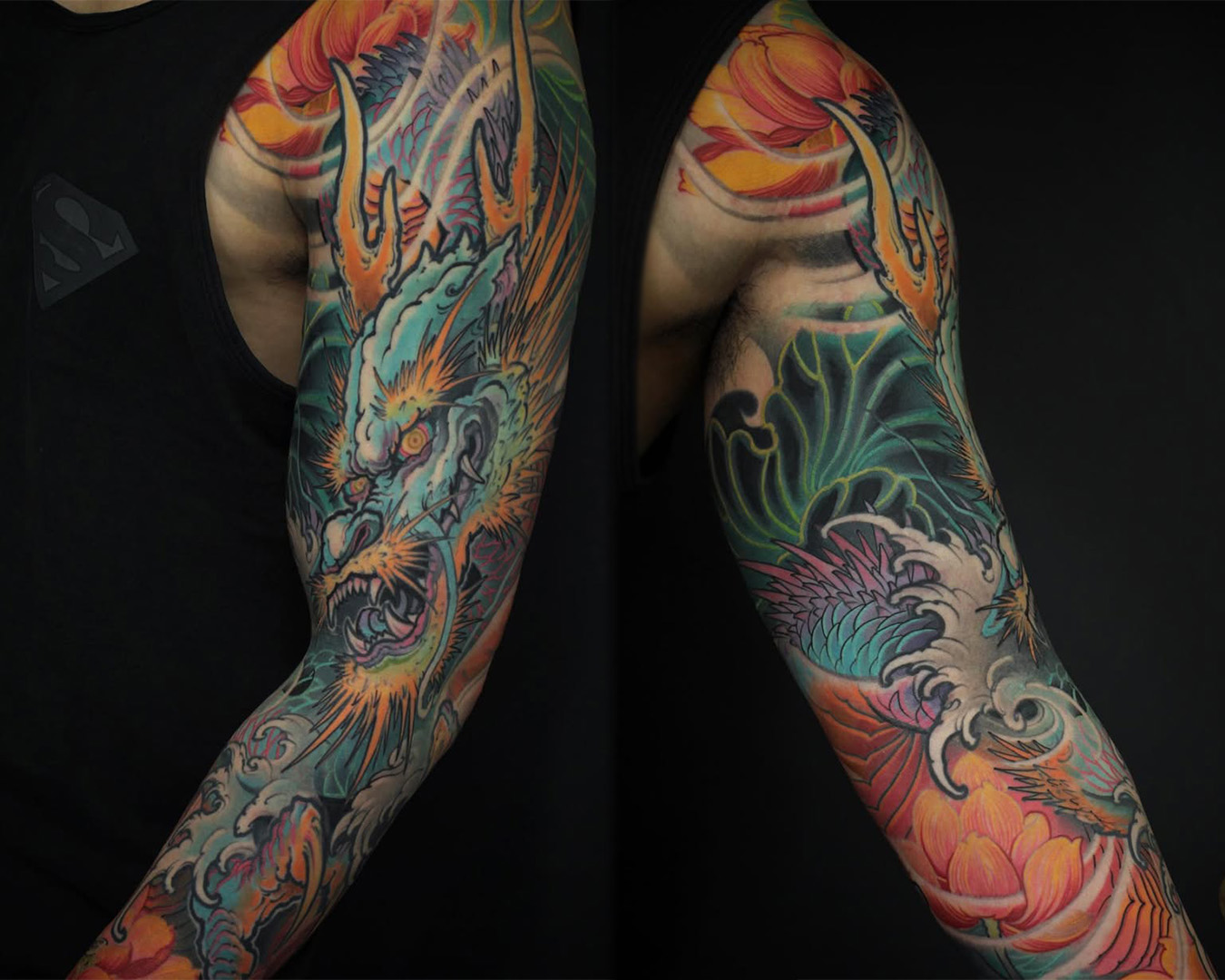 Patrick Paul O'Neil Tattoos Neo Japanese Dragon Arm Sleeve Patrick Paul O'Neil Tattoos Neo Japanese Dragon Arm Sleeve