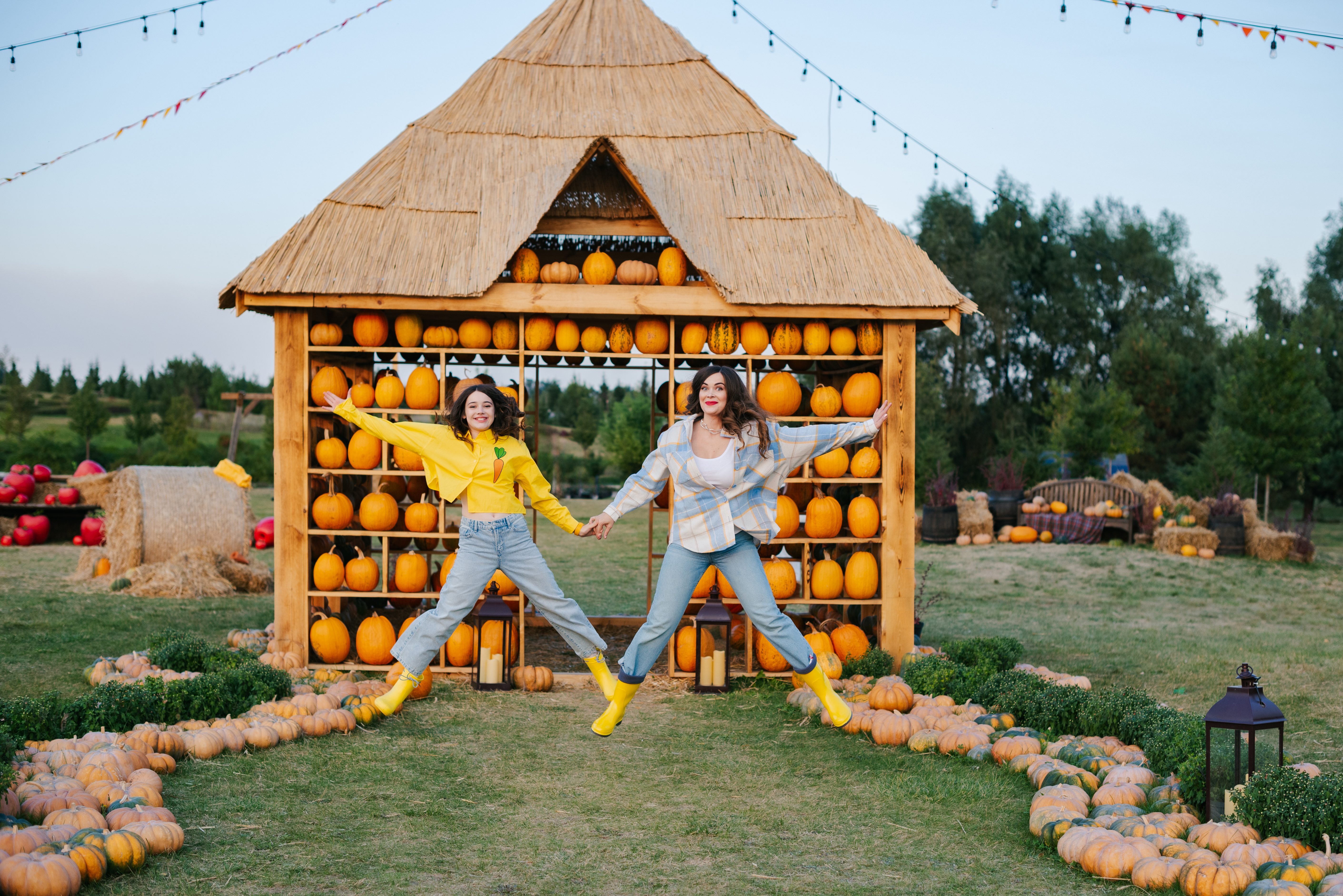 pumpkin picking