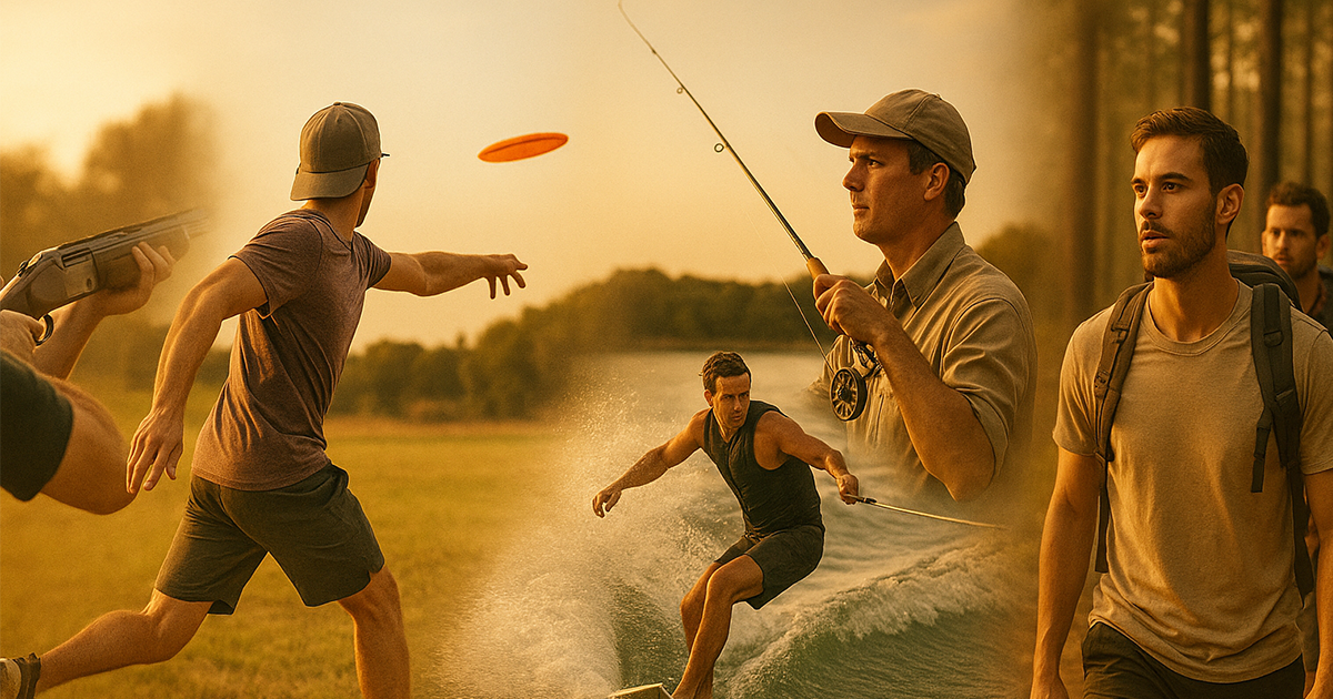 Blended banner of outdoor activities offered at ManAlive Blended banner of outdoor activities offered at ManAlive