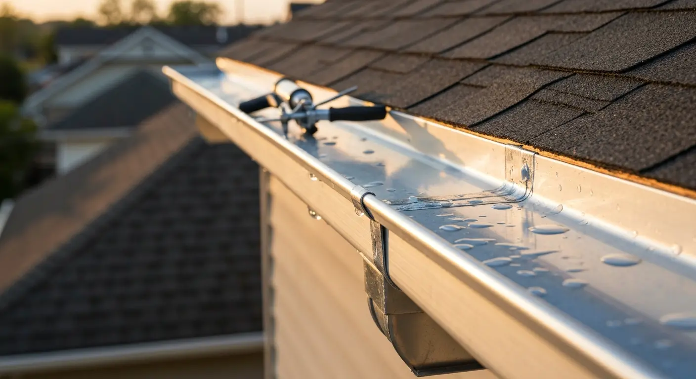 Gutter and flashing detail work