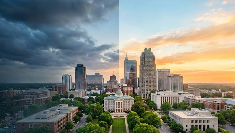 Comparison of national housing headlines and Raleigh NC housing market reality