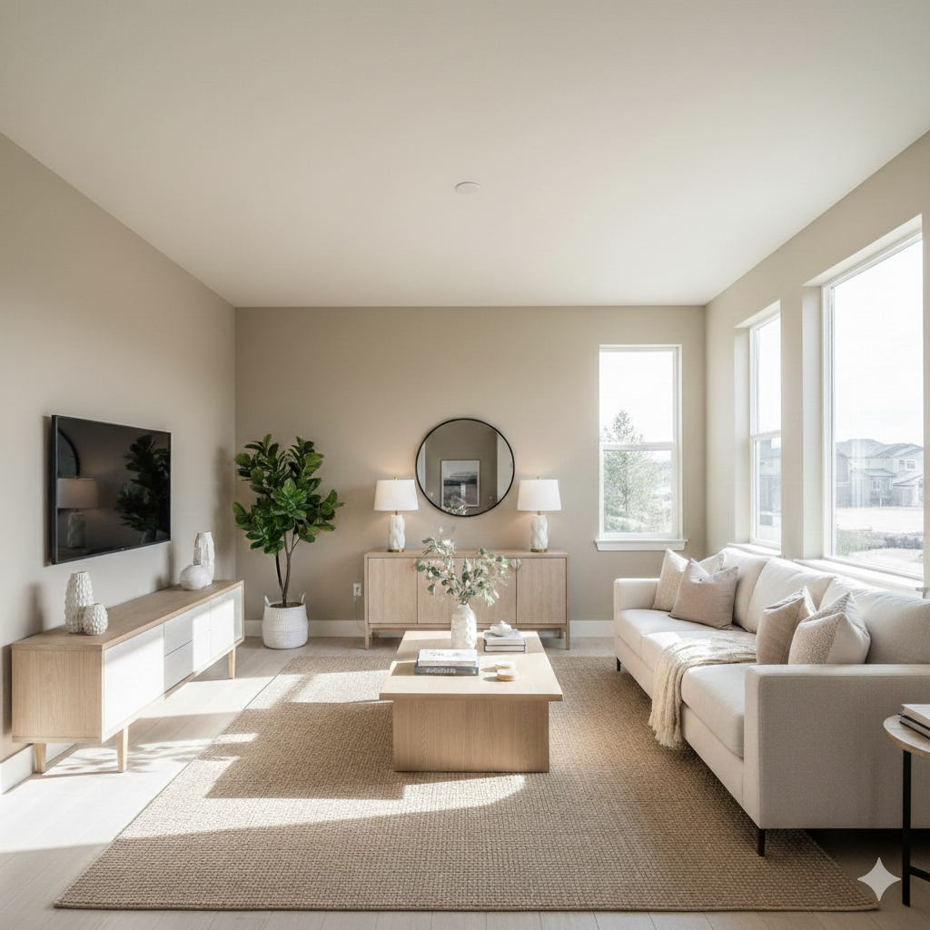 Staged Raleigh home prepared to sell quickly before a new construction closing.