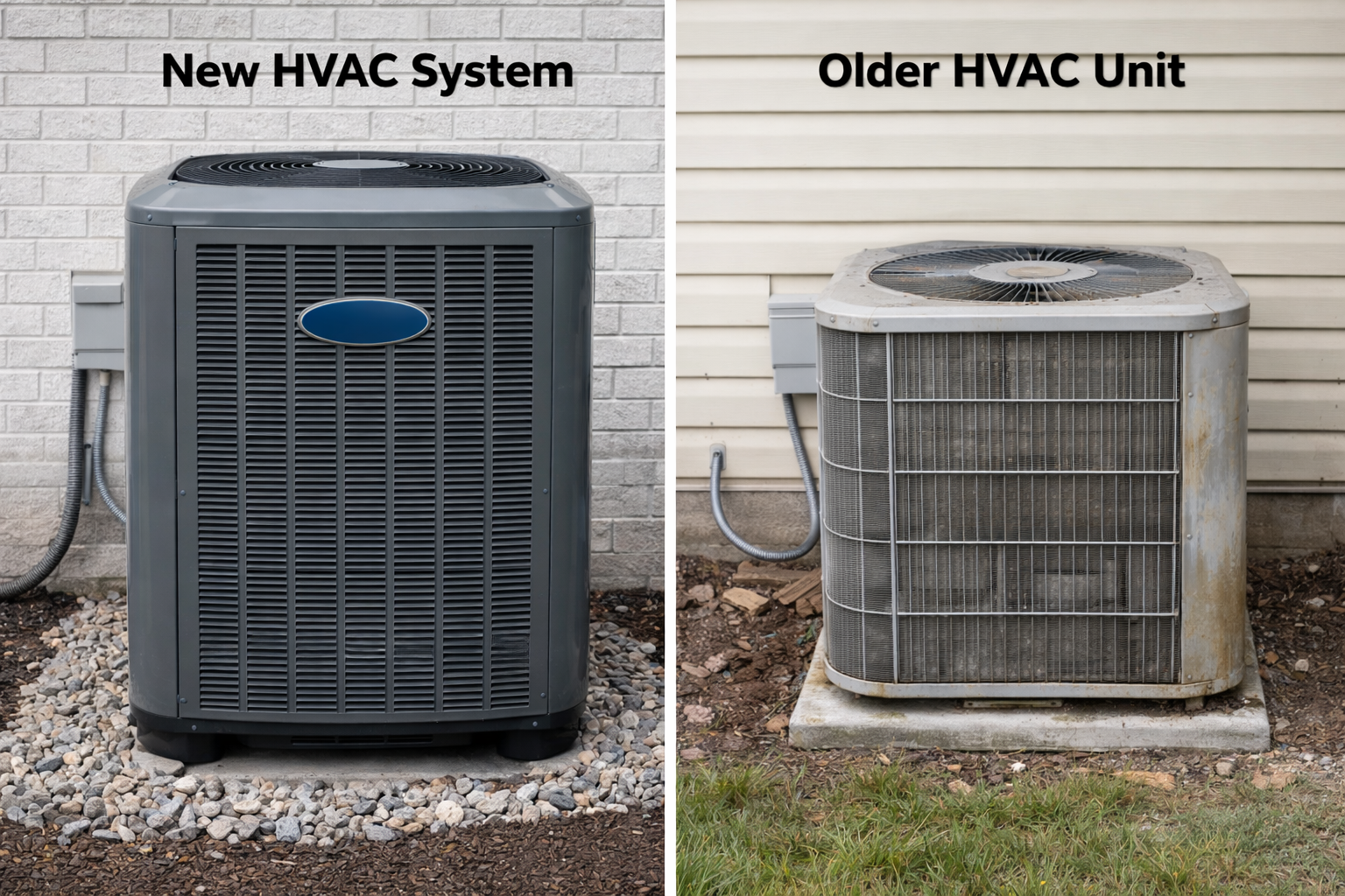 New home systems compared to older resale home systems. New home systems compared to older resale home systems.