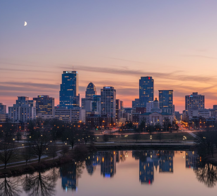 Downtown Raleigh skyline representing the local real estate market.