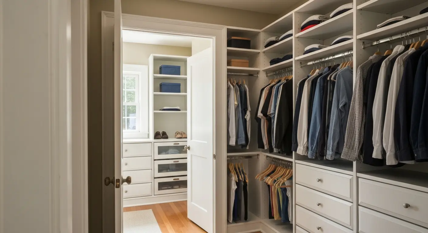 Family-friendly home with organized closets and storage areas