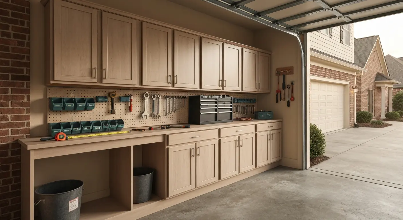 Garage cabinet storage