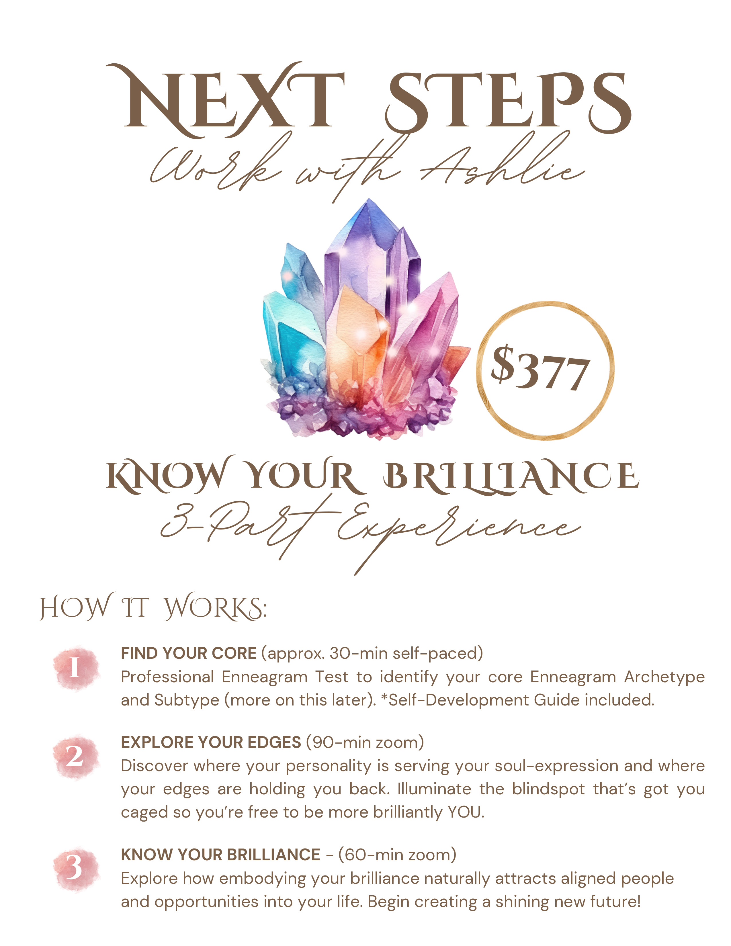 Know Your Brilliance 3-Part Experience