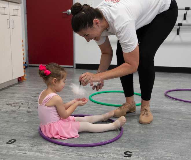 little dancer and teacher