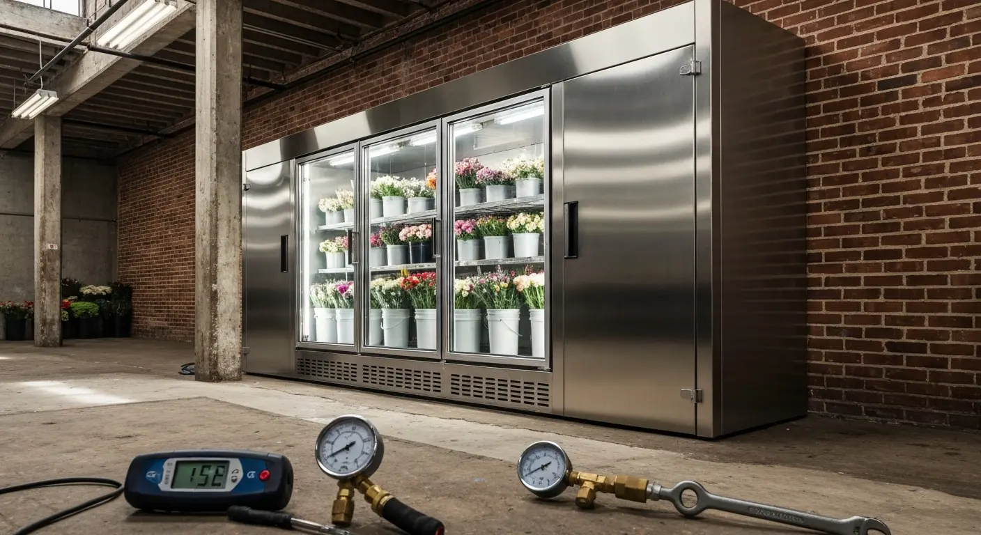 Walk-in cooler installation