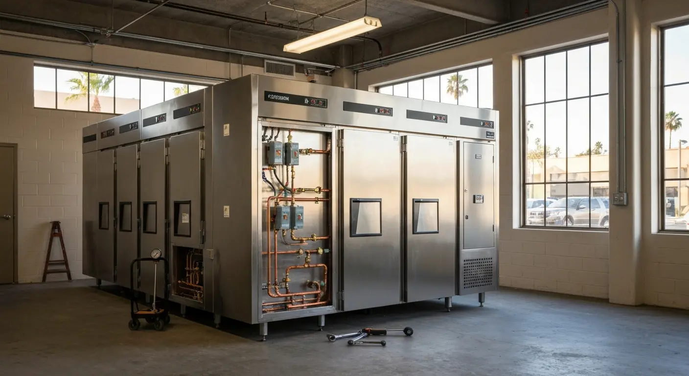 Commercial refrigeration retrofit installation