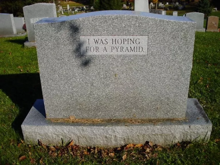 headstone with saying