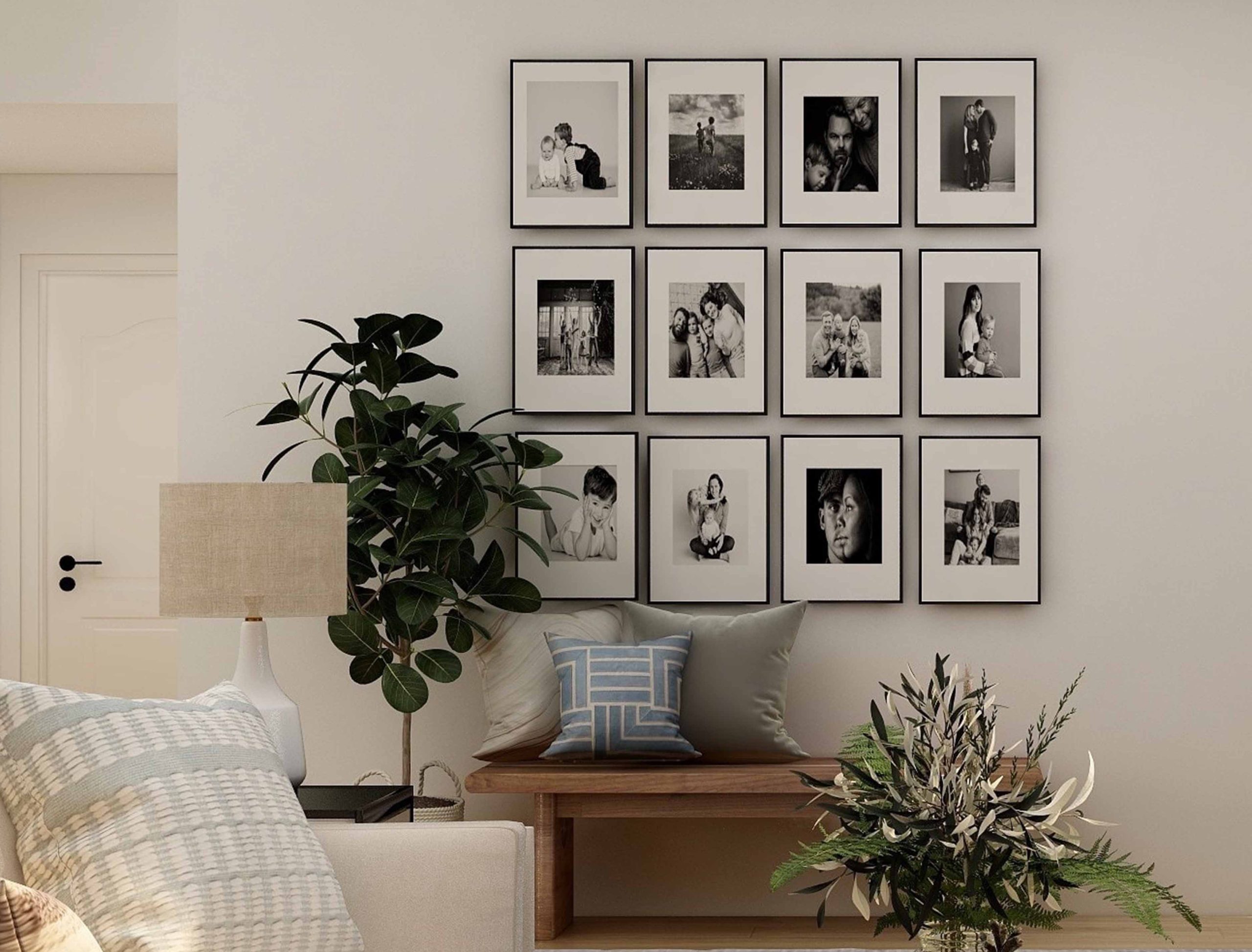 small home design - wall of photos small home design - wall of photos