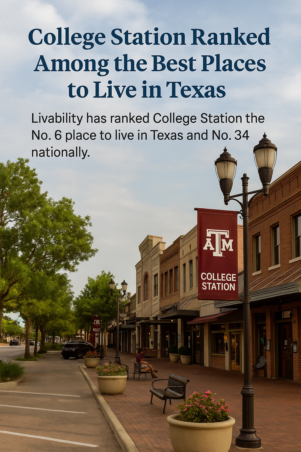 College Station Ranked No. 6 spot among the best places to live in Texas College Station Ranked No. 6 spot among the best places to live in Texas