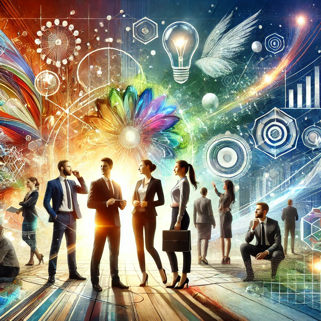 A vibrant illustration symbolizing visionary growth, success strategies, and entrepreneurial transformation.