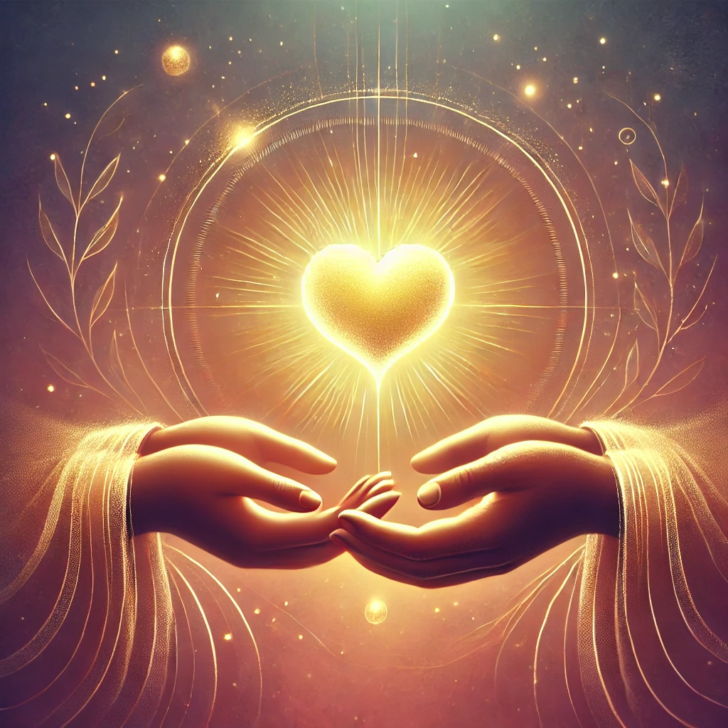 A warm and symbolic illustration representing love, mutual respect, and appreciation in a thriving relationship.