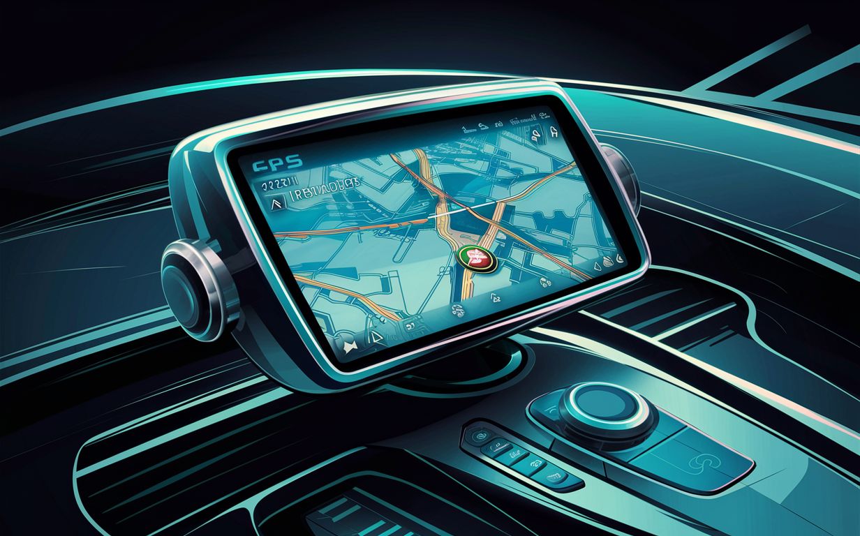 GPS tracking illustration