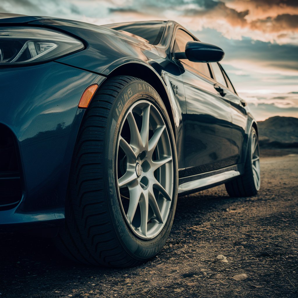 Car wheel and tires