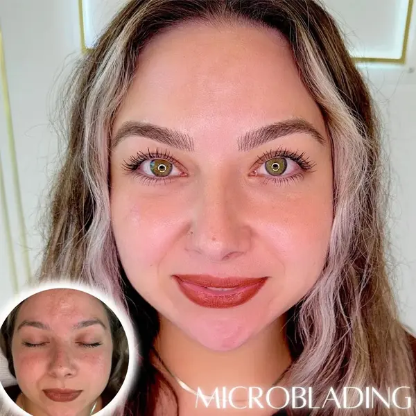 Microblading healing progression at FH Beauty Ink