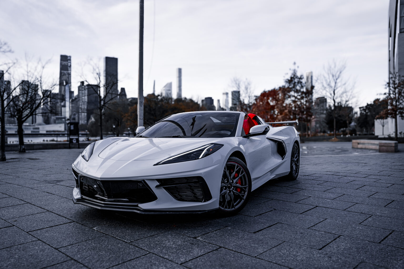 Corvette Z51 Convertible along Hudson River
