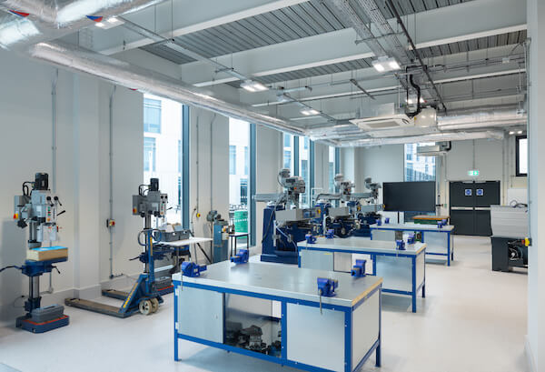 Internal view of completed Richmond College STEM Building