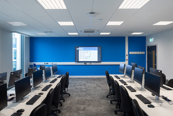 Internal view of completed Richmond College STEM Building