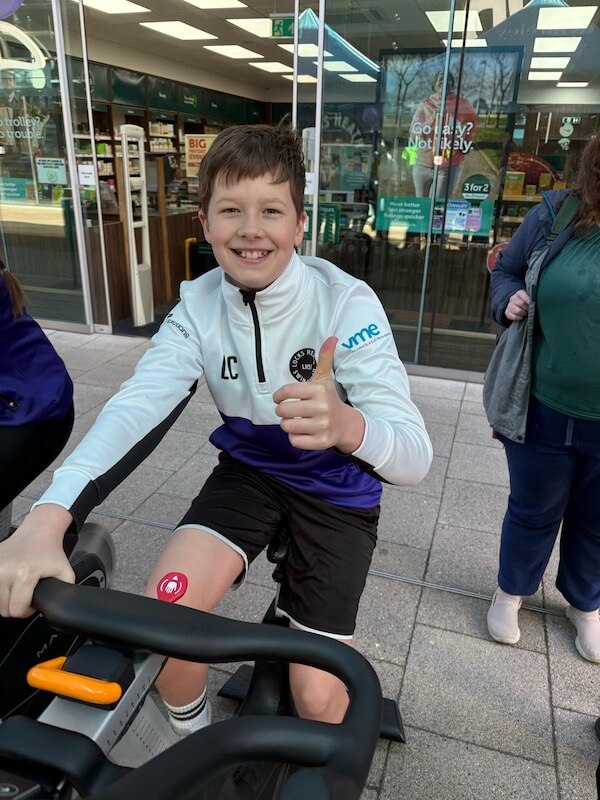Member of the Locks Heath Swimming Squad wearing VME sponsored kit