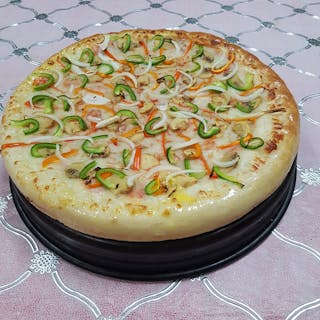 Three Toppings Vegie Pizza