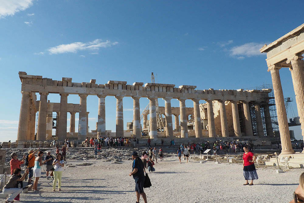 The Acropolis in Greece.