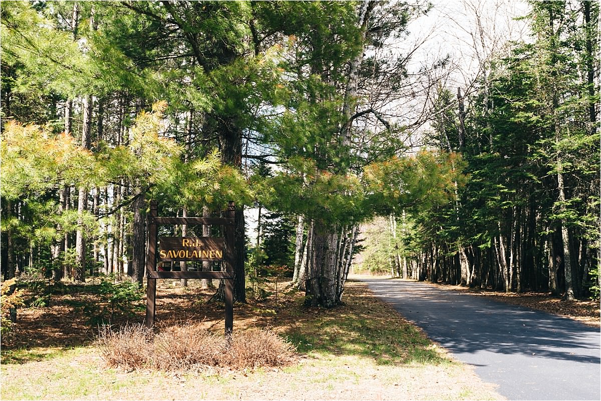 Sign outside driveway in father's day tribute photos.