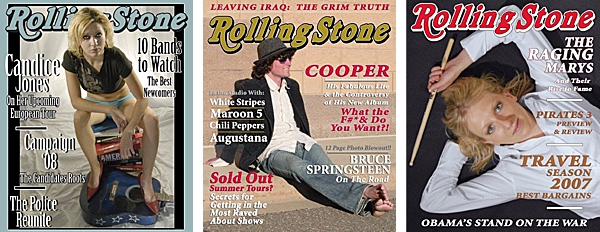 Rolling Stone Covers project by Jen Martodam. The Power of Personal Work Photography