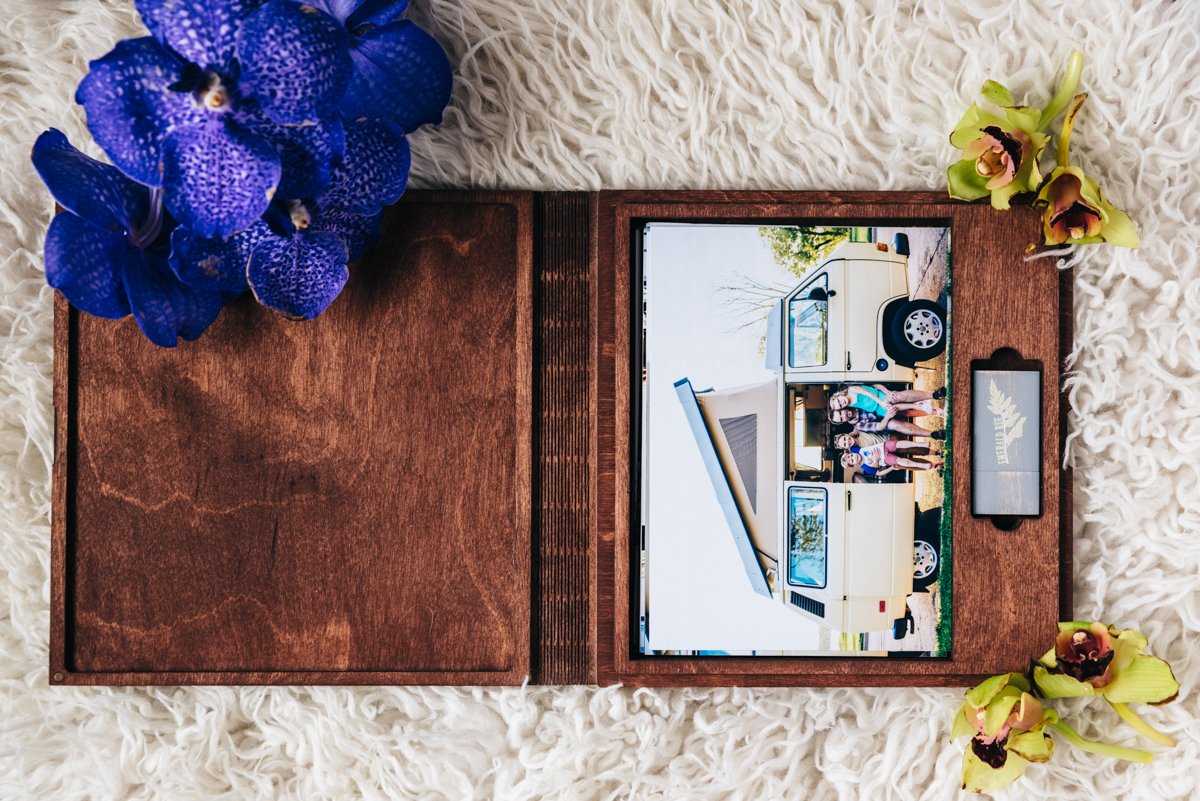 Wooden box with images offered by Emerald Rue.