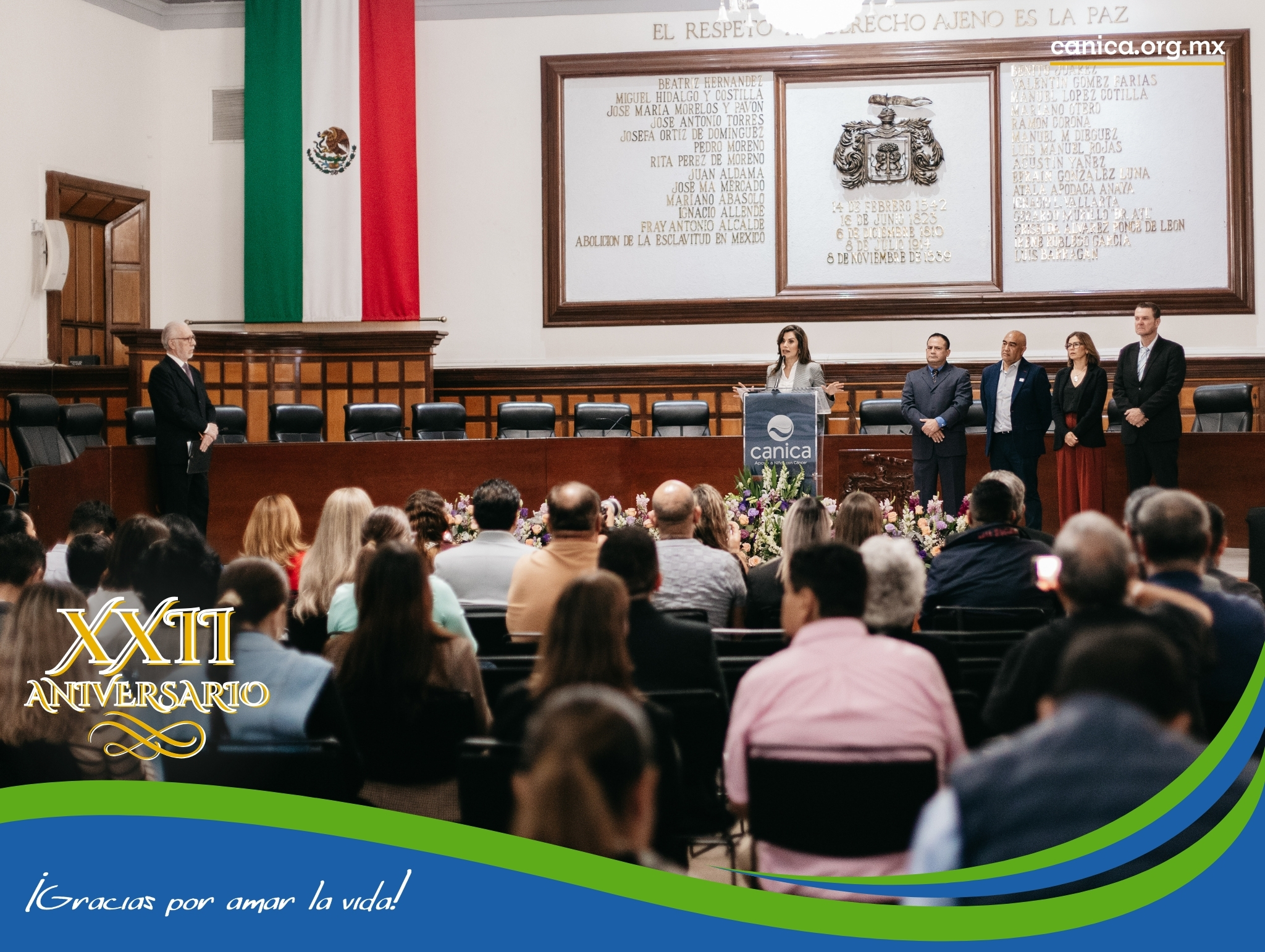 presidenta municipal de guadalajara veronica delgadillo en el xxii aniversario canica