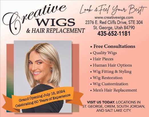 Creative Wigs Ad St. George Health and Wellness