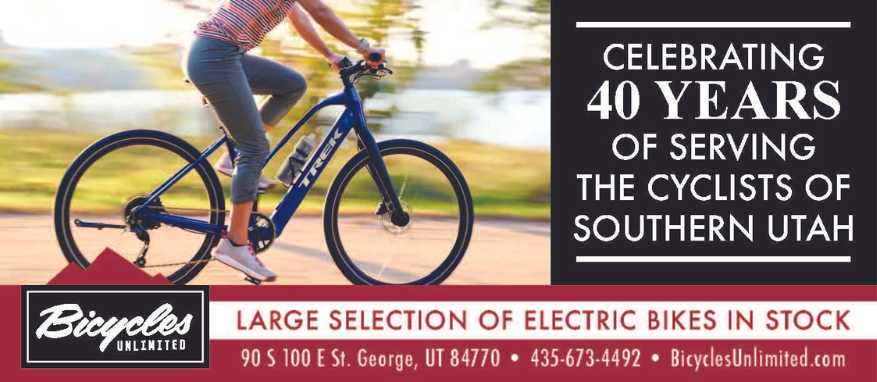 St. George Health and Wellness - Bicycles Unlimited Ad E-Bikes