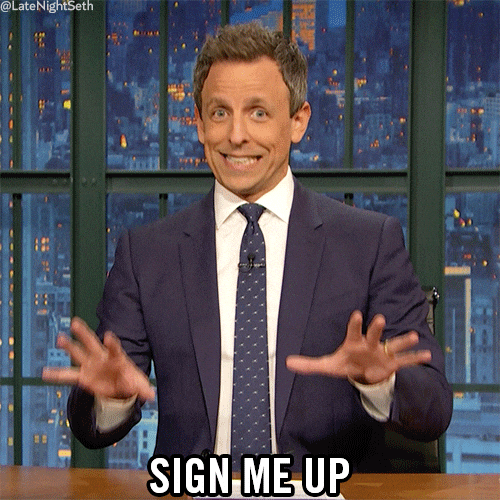 talk show host says sign me up