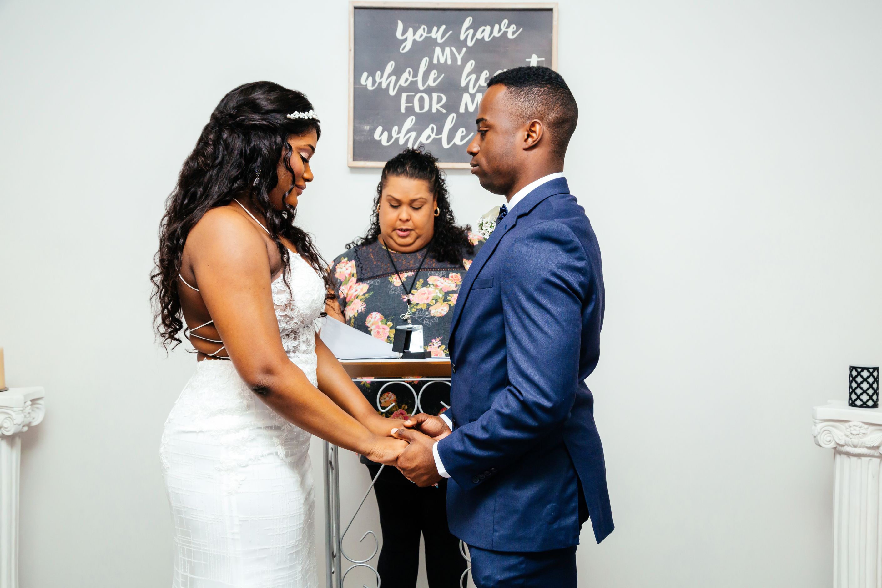 Jenel and Cordell's Intimate Courthouse Wedding