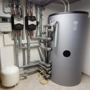 Wärmepumpe im Keller