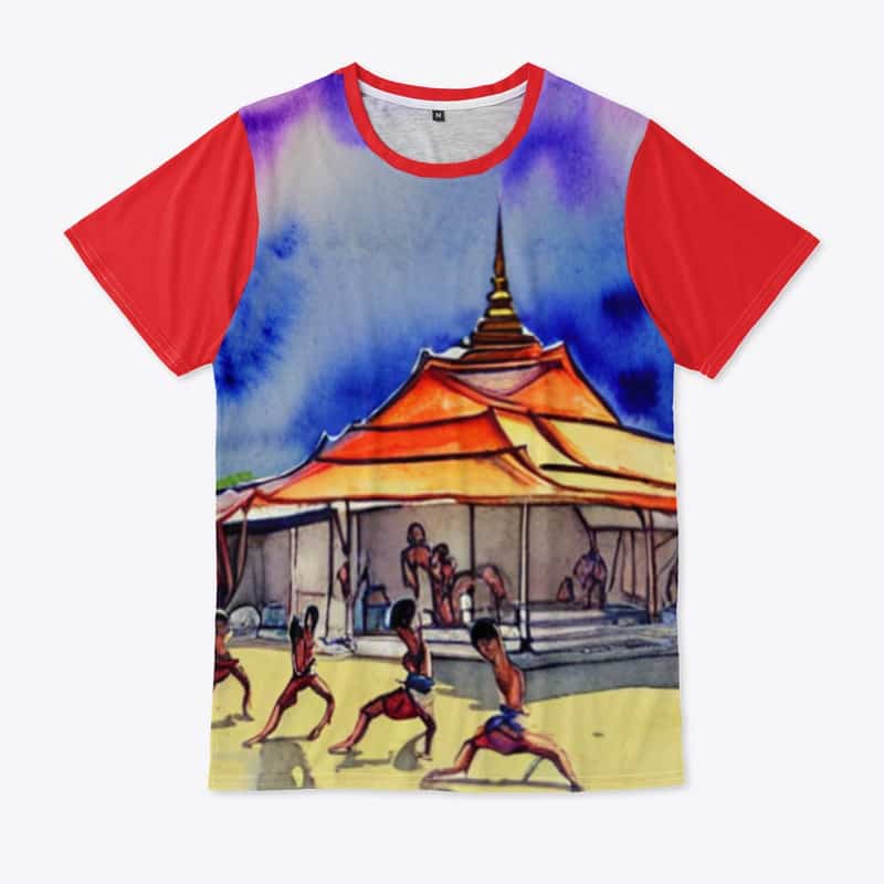 Thai Temple Vibrant Tshirt
