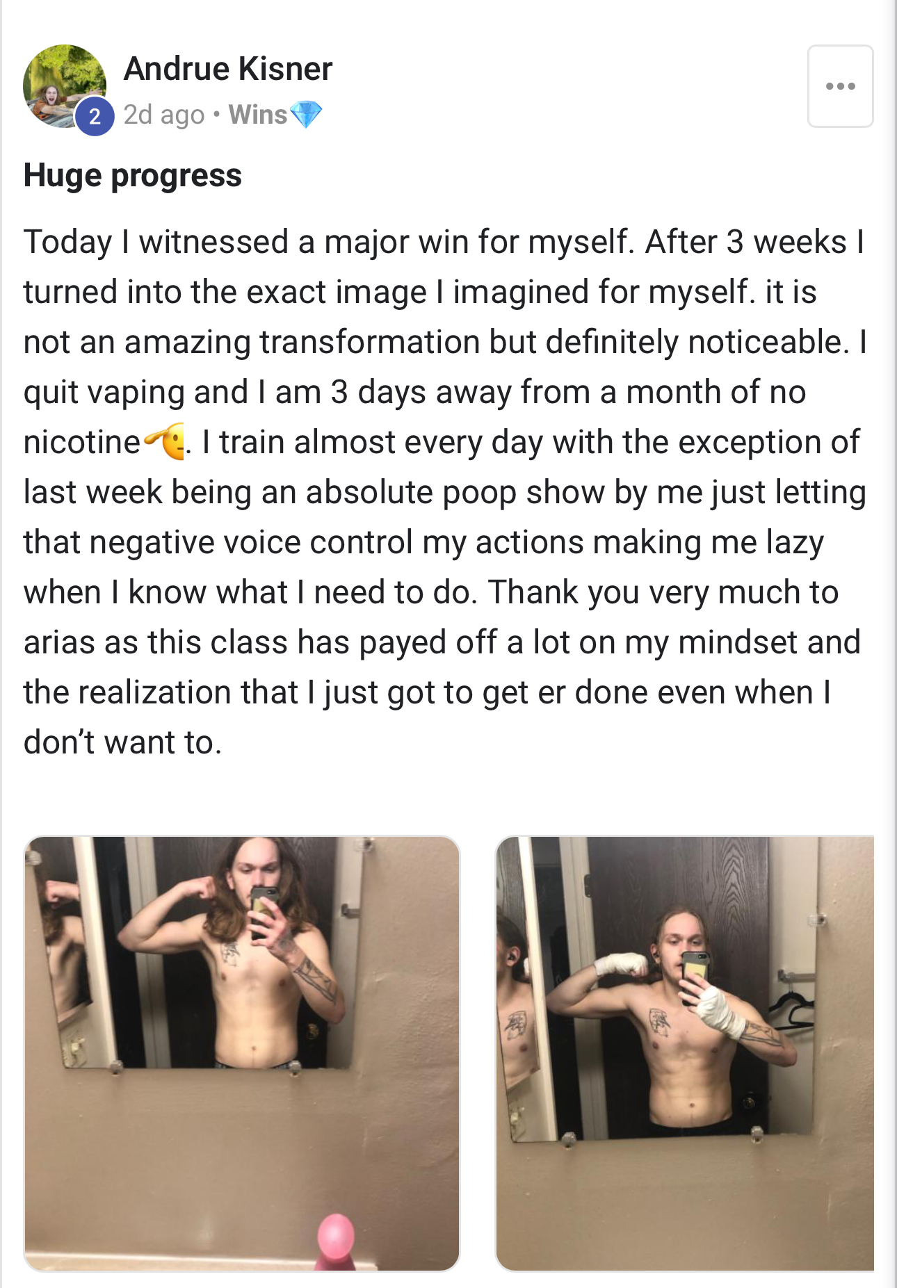 Client feedback