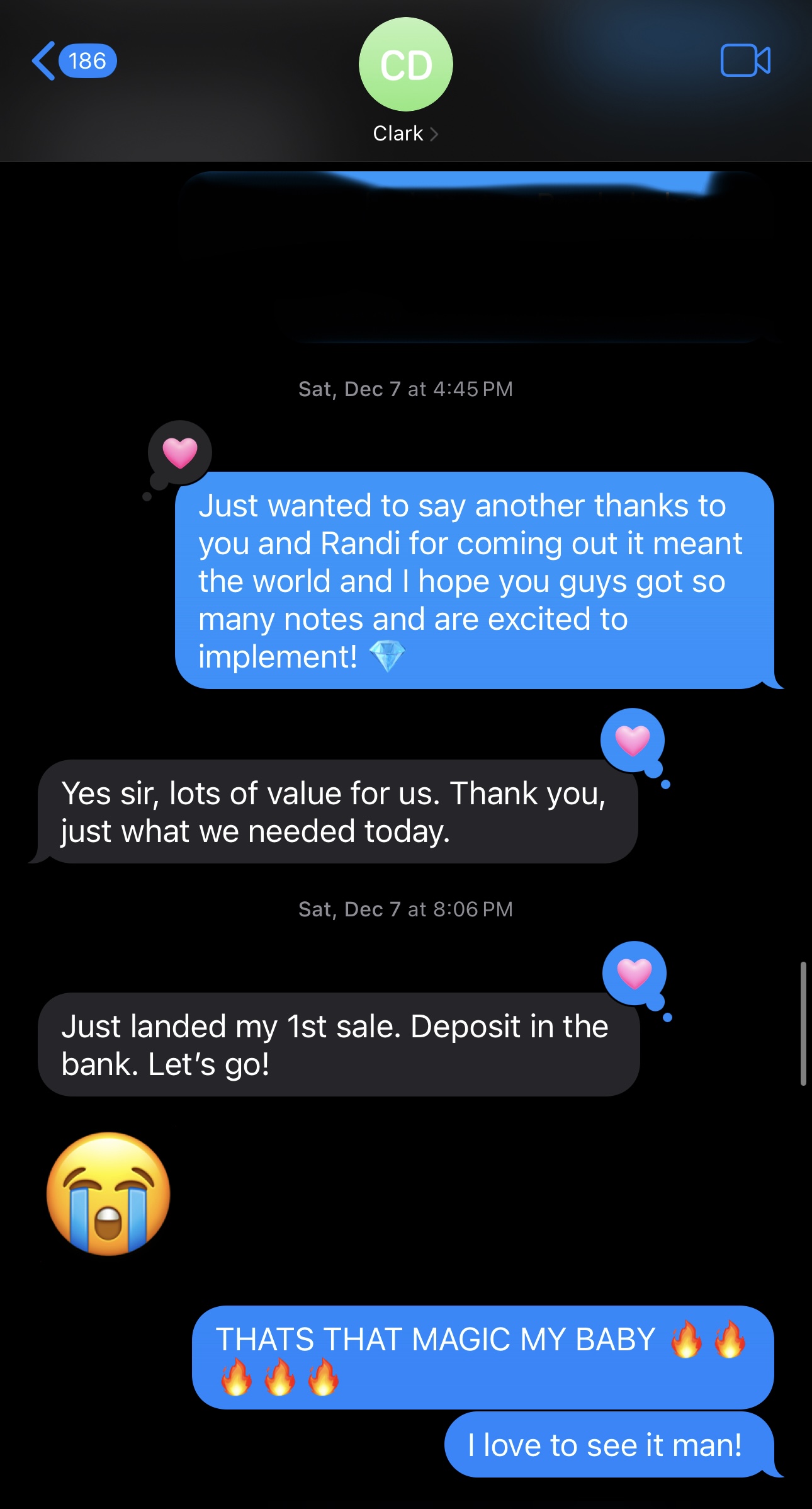 Client appreciation