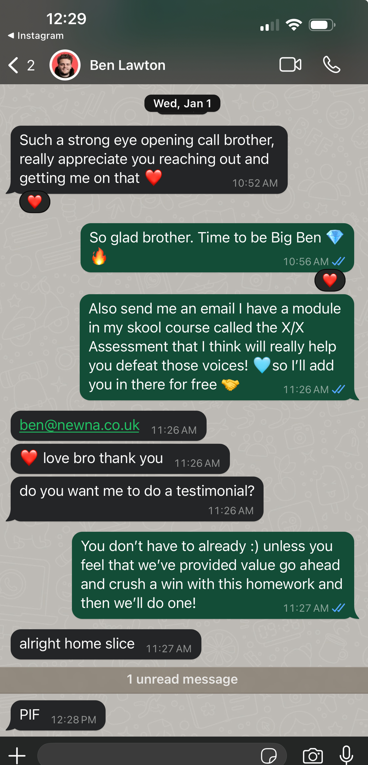 Client breakthrough