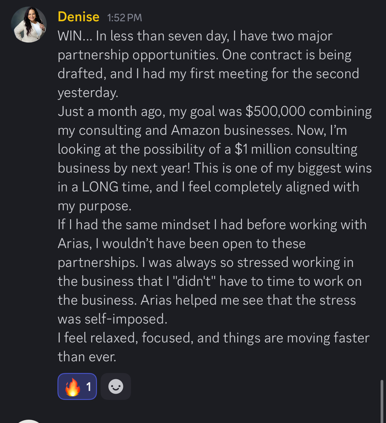 Robin's payment screenshot