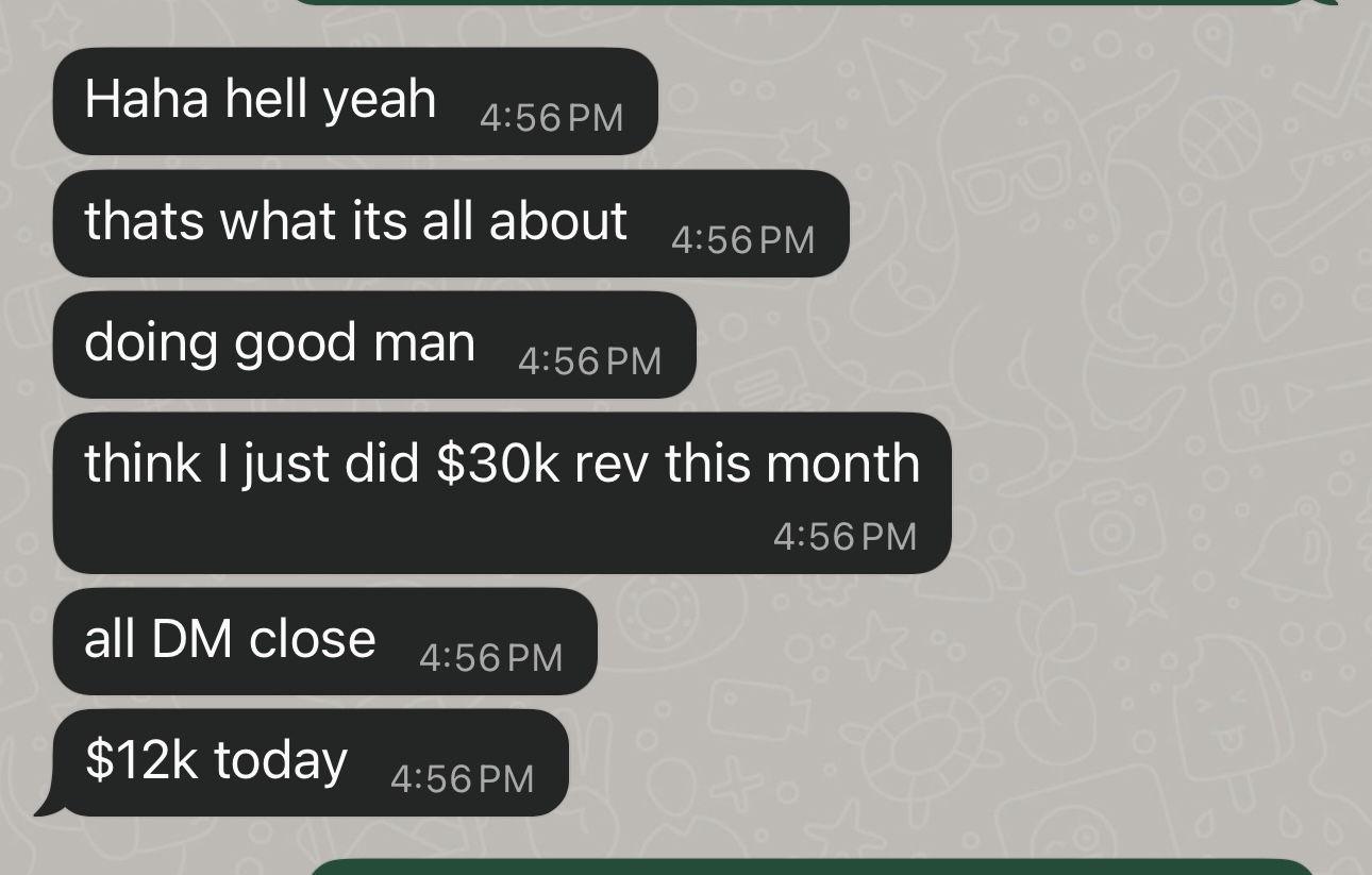 Client testimonial