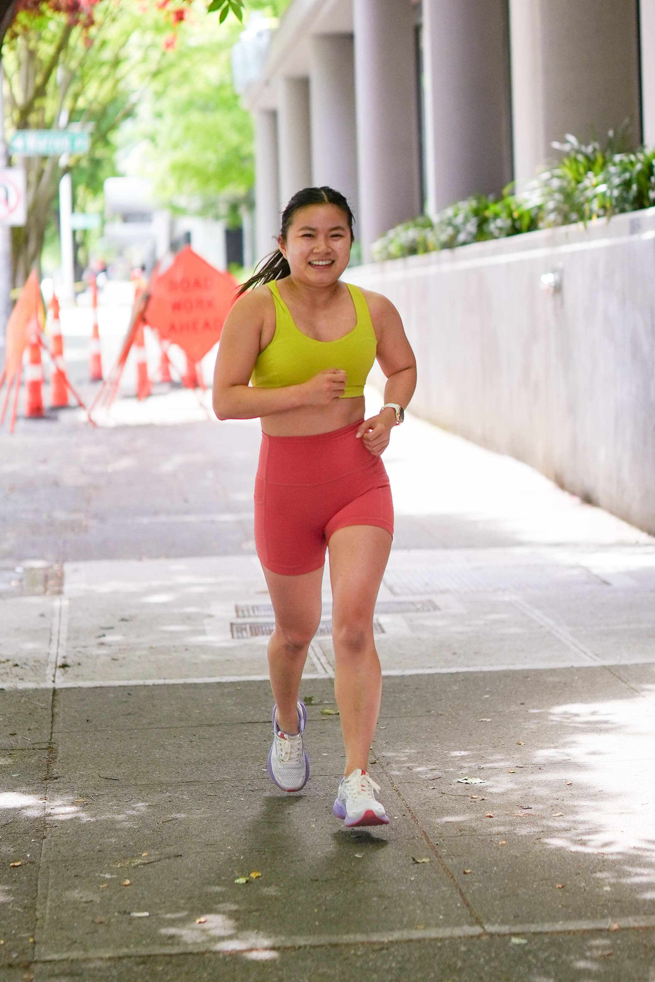 Athletes training