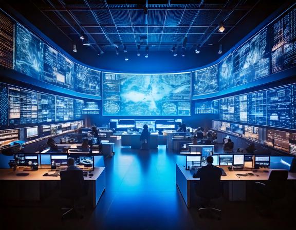 Future Newsroom Image Bustling Future Newsroom Image Bustling