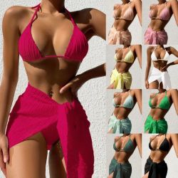 RockSolid Fitness HER 3pcs Halterneck Swimsuit Set