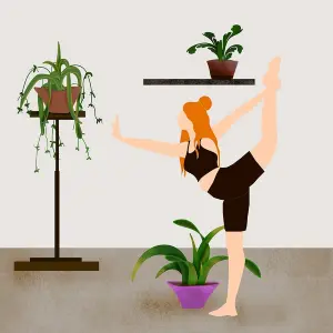 woman, plants, yoga, boho, nature, bohemian, background, drawing, health, meditation image woman, plants, yoga, boho, nature, bohemian, background, drawing, health, meditation image