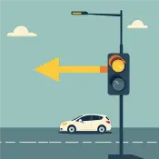 graphic showing a single, straight arrow with a traffic light set to yellow, subtly signaling that the logic is linear/basic. graphic showing a single, straight arrow with a traffic light set to yellow, subtly signaling that the logic is linear/basic.